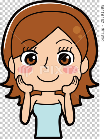 Illustration of a skin care woman 29591398