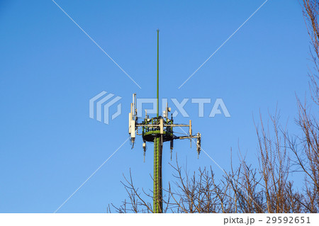 Antenna tower,antenna tower building with the blue Antenna tower,antenna tower building with the blue 29592651