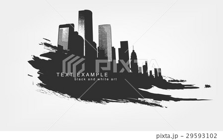 Abstract isolated line and brushstroke texture 29593102