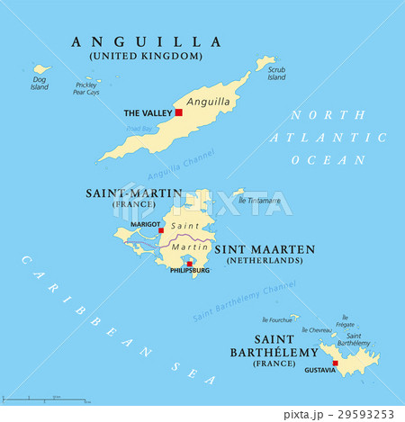Anguilla, Saint Martin and Saint Barthelemy map 29593253