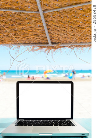 working by the seaside 29593429