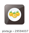 Tomato dissect  Yellow Color icon and button 29594037