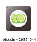 Green Tomato 3D Icon  and button 29594044
