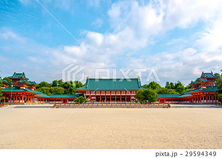京都 平安神宮の大極殿 京都 平安神宮の大極殿 29594349