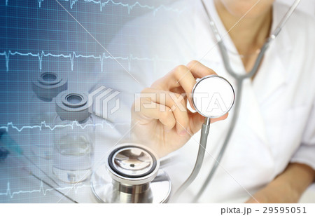 医療イメージ　心電図 29595051