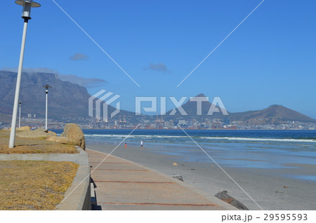 南アフリカ、リゾート地から見たライオンの頭とテーブルマウンテン 南アフリカ、リゾート地から見たライオンの頭とテーブルマウンテン 29595593