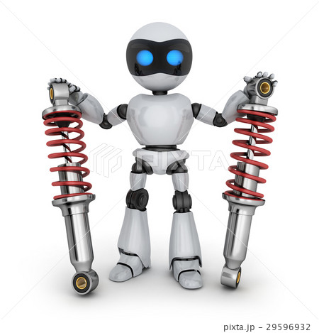 Two shock absorber and robot 29596932