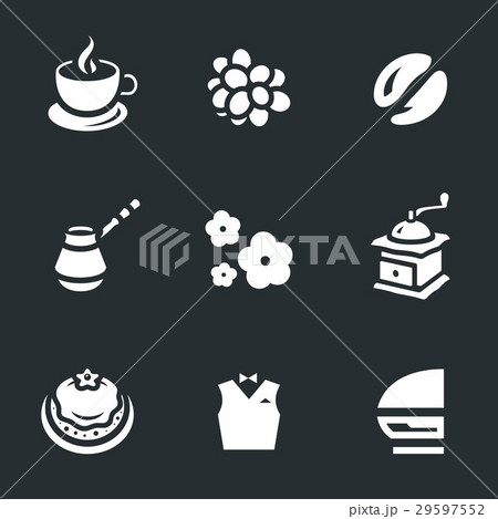 Vector Set of Coffee Icons. 29597552