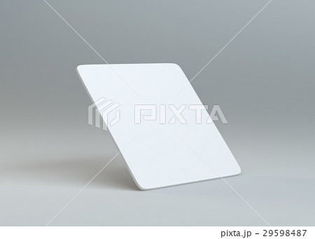 White empty paper card on gray background White empty paper card on gray background 29598487