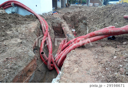 Underground utility and services pipe 29598671
