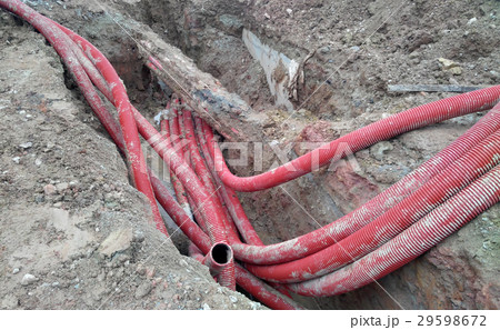 Underground utility and services pipe 29598672