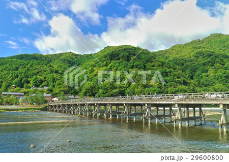 万緑の嵐山渡月橋 29600800