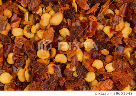Pile of a crushed red pepper Pile of a crushed red pepper 29601948