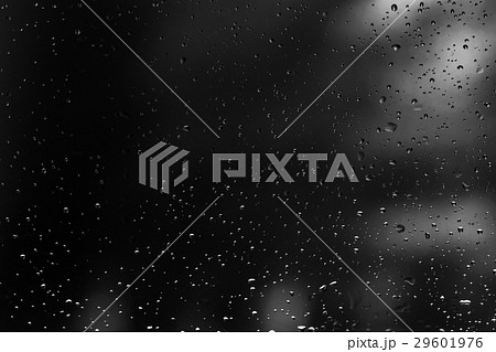 Drops of rain on glass Drops of rain on glass 29601976