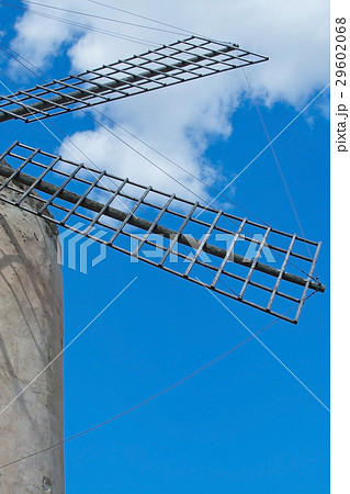 Mallorca windmill sky 29602068