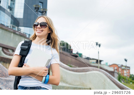 Student with tablet pc Student with tablet pc 29605726