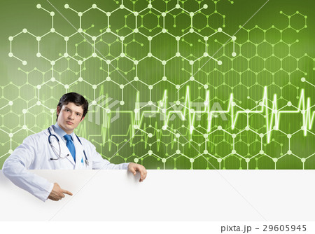 Doctor with banner Doctor with banner 29605945