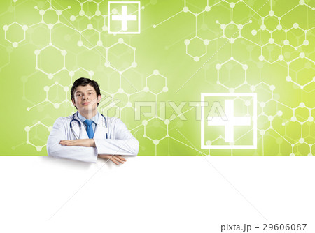 Doctor with banner 29606087