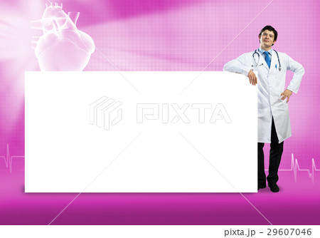 Doctor with banner 29607046