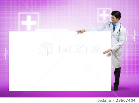 Doctor with banner Doctor with banner 29607404