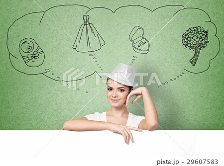 Girl with banner 29607583