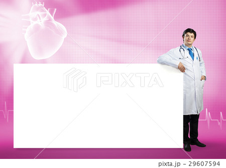 Doctor with banner Doctor with banner 29607594