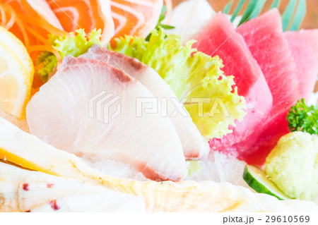 Raw and fresh sashimi 29610569