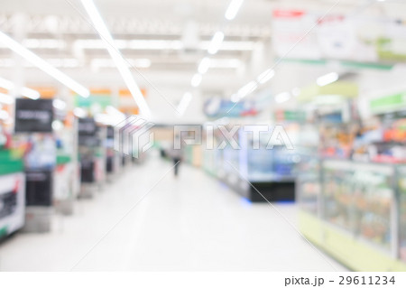 Abstract blur supermarket 29611234