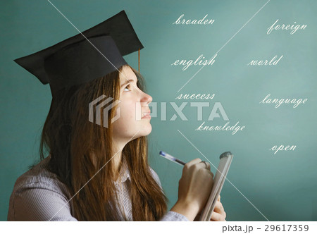 student linguist girl study english language 29617359