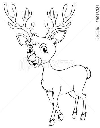 Animal outline for little fawn Animal outline for little fawn 29618581