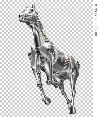 馬ロボットのイラスト素材