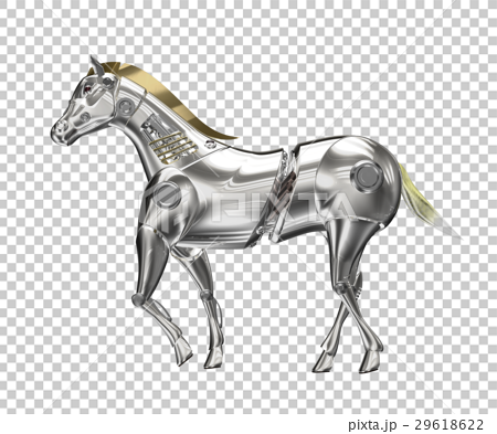 馬ロボットのイラスト素材