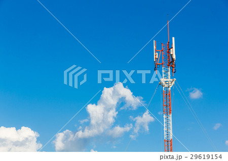 Telephone mast on Blue sky Telephone mast on Blue sky 29619154