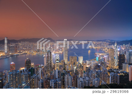 View of Victoria Harbour in Hong Kong View of Victoria Harbour in Hong Kong 29619366