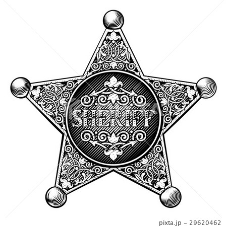 Sheriff Badgeのイラスト素材