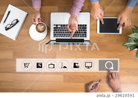 Business people use Technology E-commerce Market 29620591