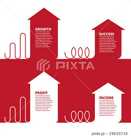 Growth, profit, success business arrow.  29620716