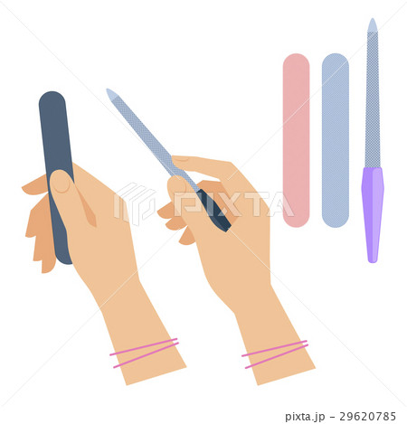 Woman's hand with manicure accessory 29620785