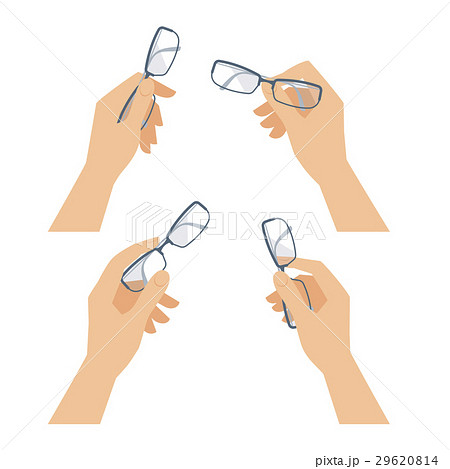 Human hand with glasses set. Business and office 29620814