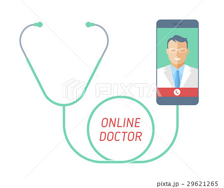 Telemedicine concept. Stethoscope, mobile phone Telemedicine concept. Stethoscope, mobile phone 29621265