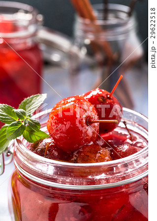 Homemade pickled crabapples in syrup Homemade pickled crabapples in syrup 29622518