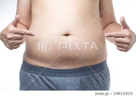 overweight man with fat belly 29623929