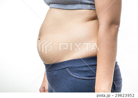 overweight woman with fat belly overweight woman with fat belly 29623952