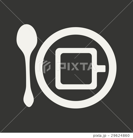 Flat in black and white mobile application cofee 29624860