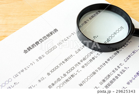 金銭消費貸借契約書　契約書　借金　返済　借用　貸し借り 29625343