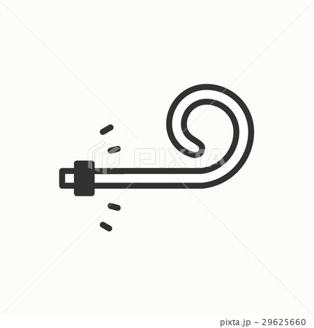 Birthday whistle icon. Party blower noise maker Birthday whistle icon. Party blower noise maker 29625660
