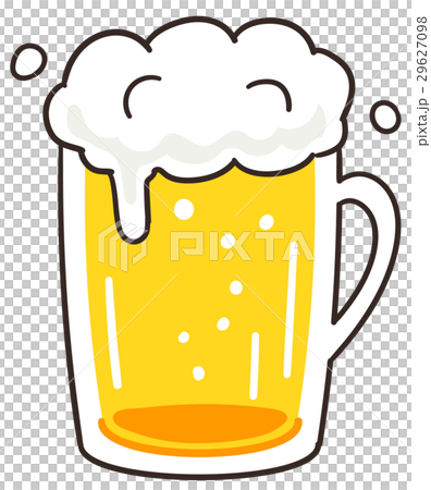 ビールジョッキのイラストのイラスト素材