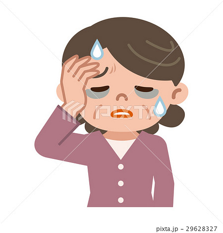 体調不良のシニア女性 体調不良のシニア女性 29628327