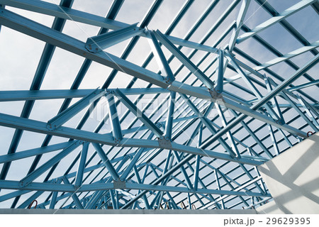 Structure of steel roof. Structure of steel roof. 29629395