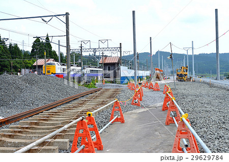 北海道新幹線工事中の津軽今別駅 29629784